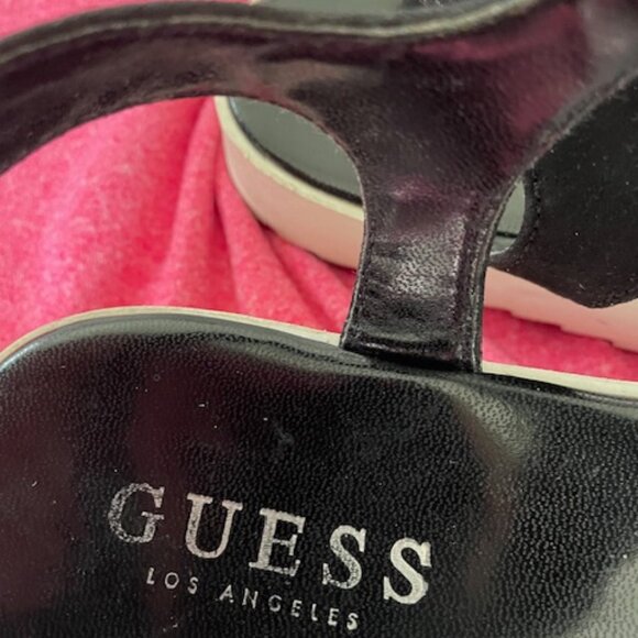Guess Women’s Black Sandals with ankle straps Size 7 - Picture 8 of 9
